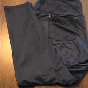 Ruby Ribbon Denim Leggings